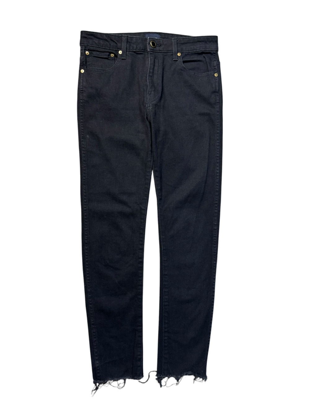 KHAITE Alissa Cropped Frayed Hem Jeans size 25